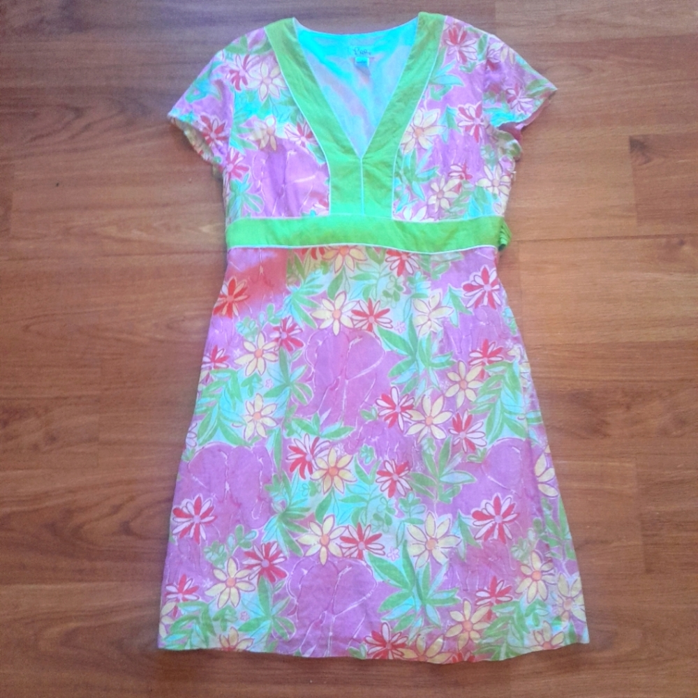 Excellent Vintage LILLY PULITZER Elephant Dress Sz S